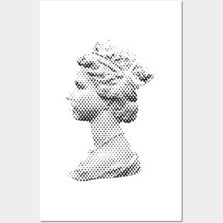 Queen Elizabeth II Newspaper Print Posters and Art